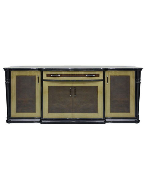 Contemporary Beige and Brown Sideboard