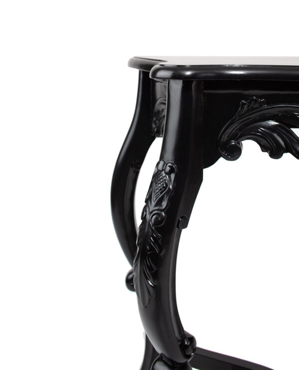 Classic French Style Black Hallway Table