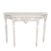 Louis XVI Style Hand-carved Elegant White Console Table