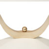 Sleek White and Gold Console Table