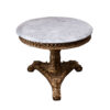 High-End Classic Round Marble Side Table