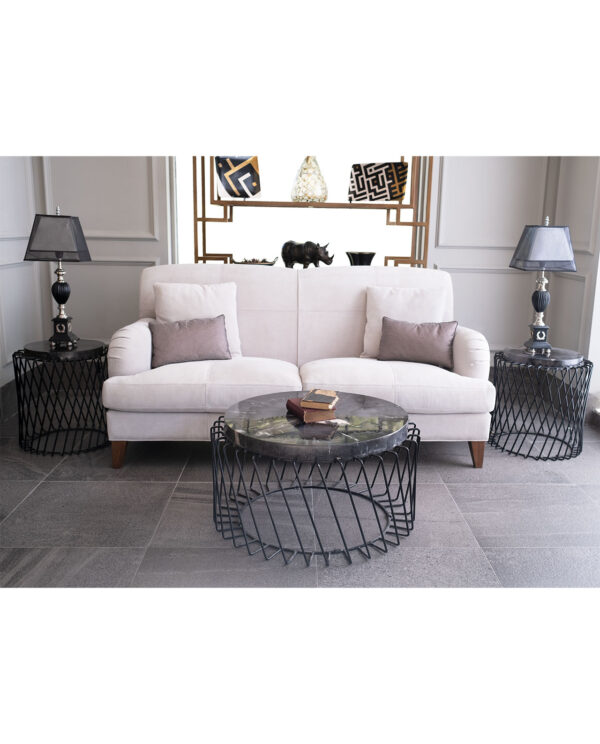 High-End 2 Seater Suede Sofa