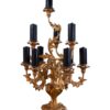Vintage-Inspired 10-Arm Gold Classic Wooden Candelabra
