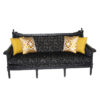 Vintage 19th Century Style Black Sofa