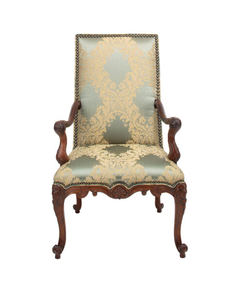 Luxury Satin Upholstered Armchair