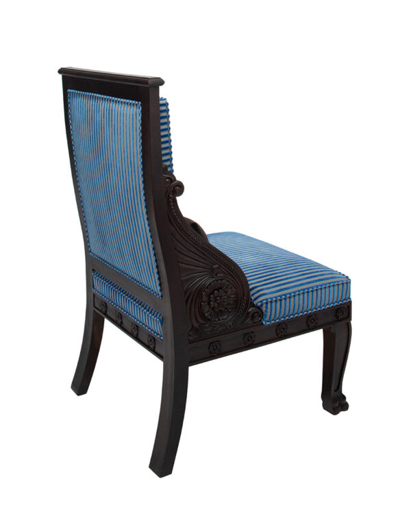 Regal Elegance Hand-Carved Accent Chair