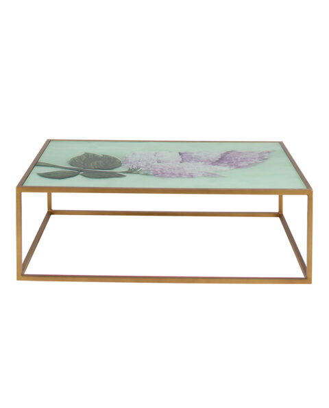 Marbled Glass Coffee Table