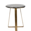 Black Marble Top Side Table