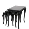 Exquisite Set of 3 Black Nesting Tables
