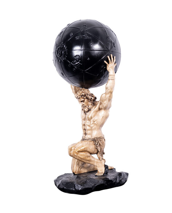Statue of Atlas Greek God Carrying the World