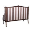 Classic Louis XVI Style Striped Sofa Brown and Beige