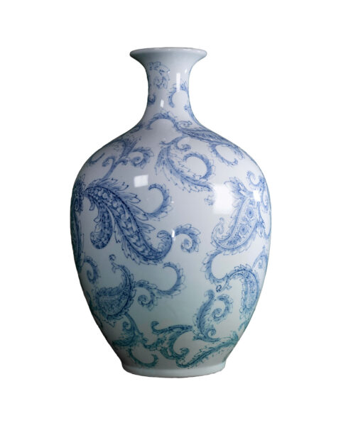 Hand-painted Blue And White Porcelain Vase