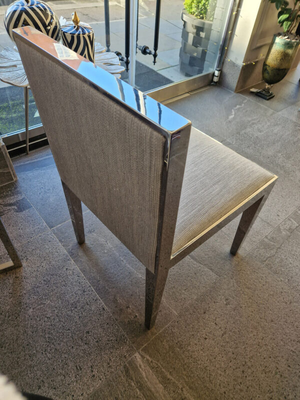Modern Grey Upholstered Dining Chair