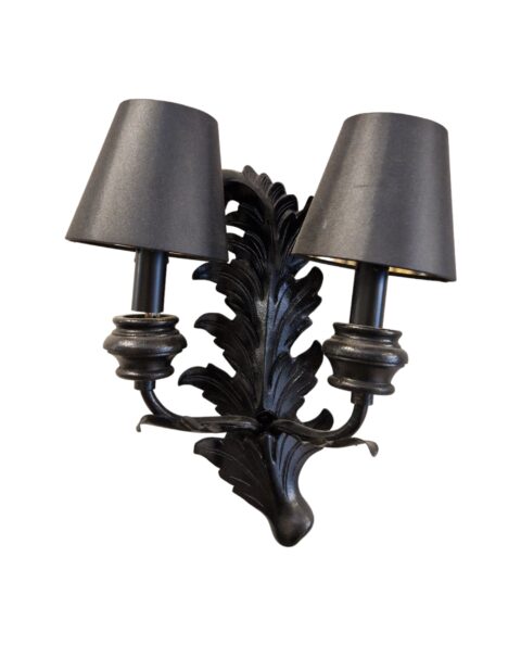 Elegant Baroque-Inspired Dual Lamp Wall Sconce